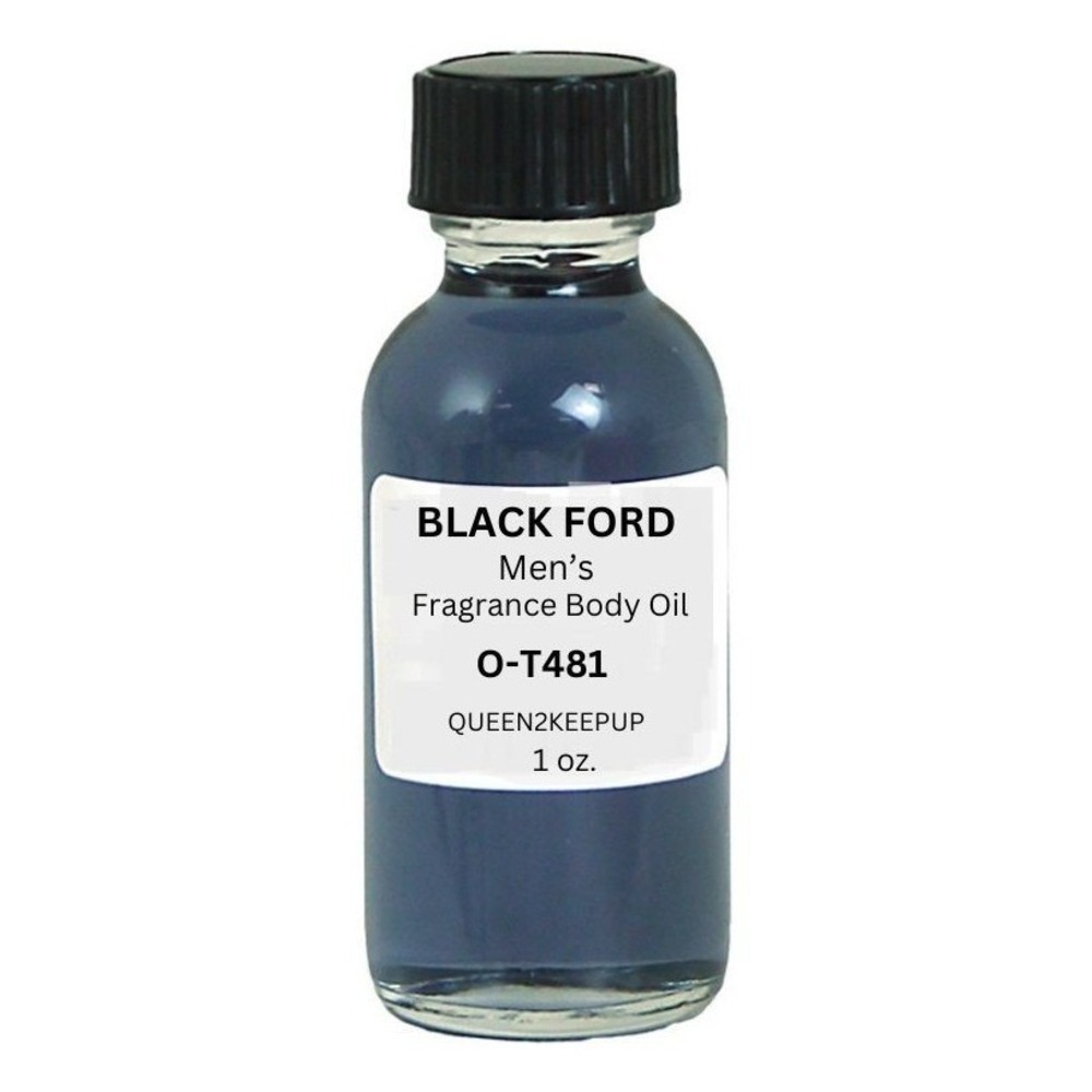 Black Ford Men's Body Oil Sophisticated Spicy and Sensual Fragrance Scent 1 oz